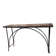 Wrought Iron and Natural Stone Console