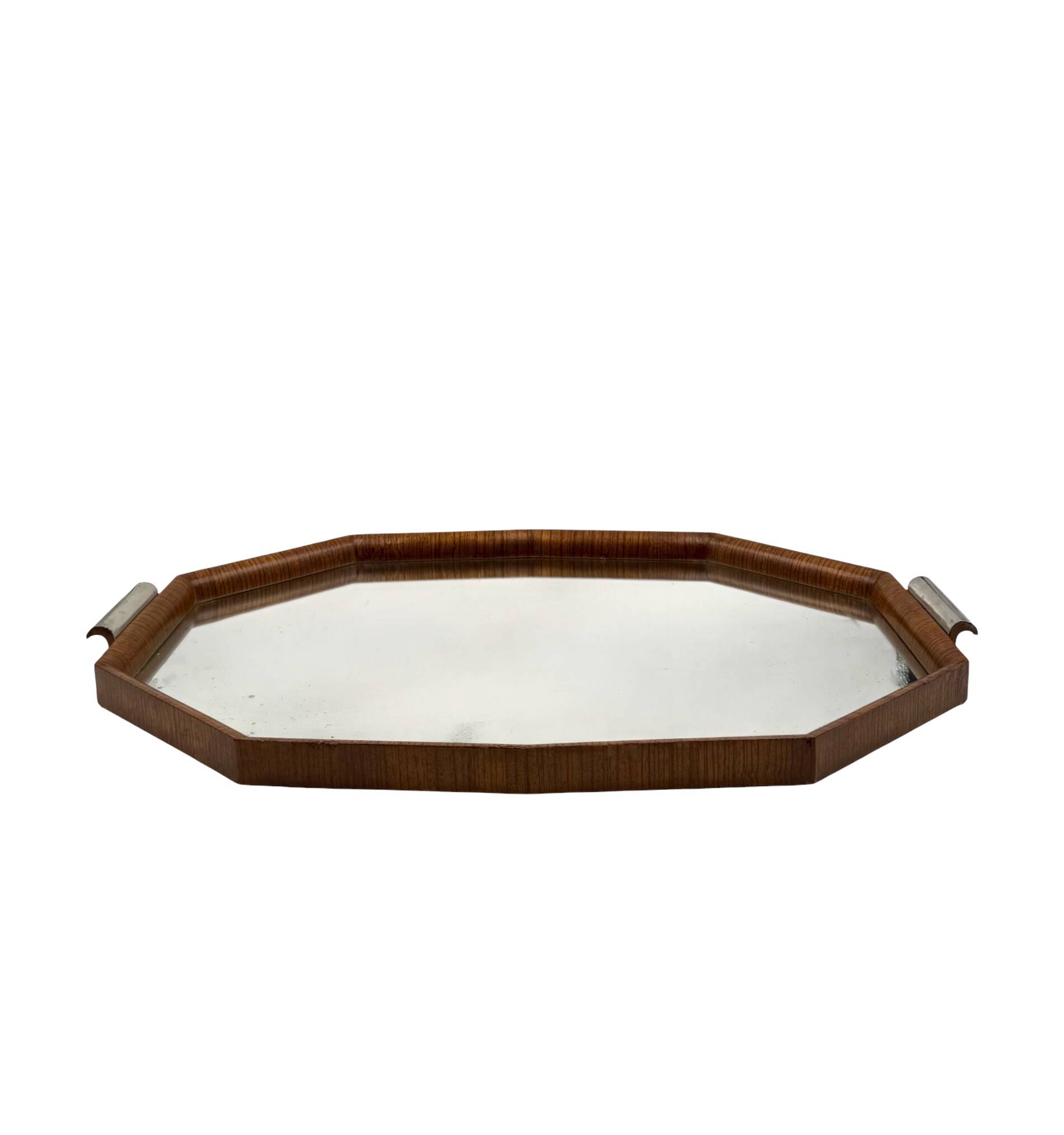 Great modern mirror tray, Brazil 1960s