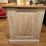 Late 19th century counter in patinated oak