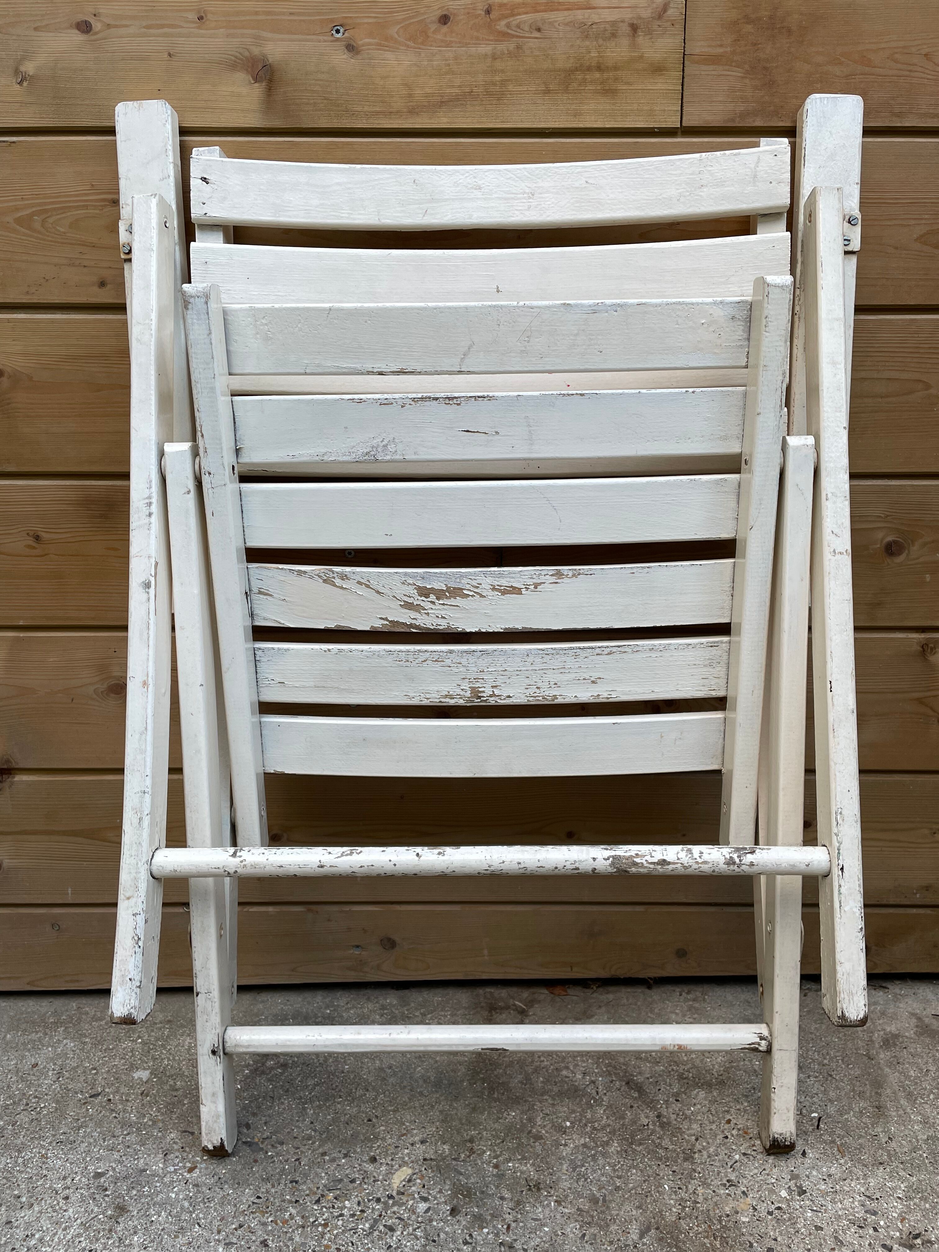 Folding garden armchair, 50s