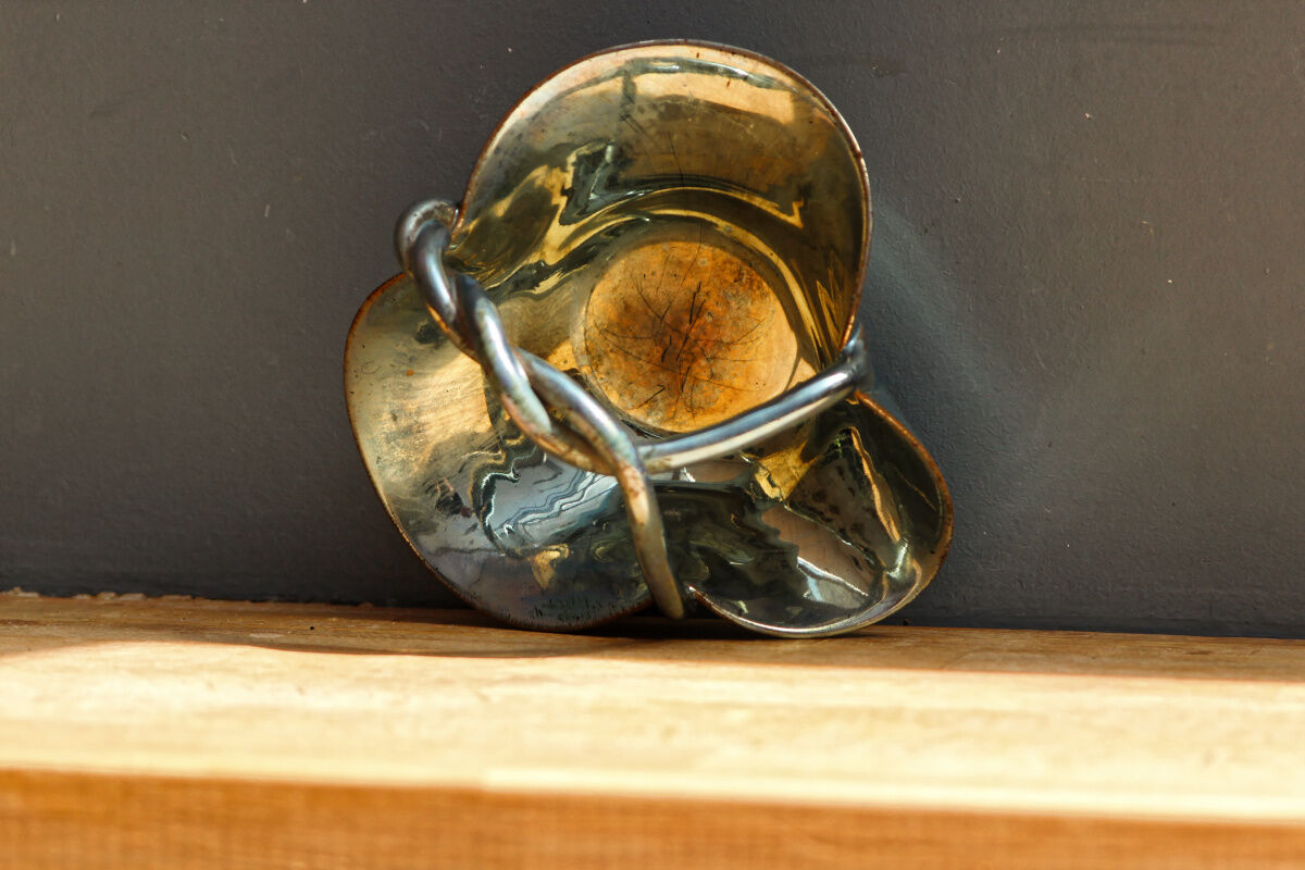 Lot of iridescent flamed sandstone, Rambervillers