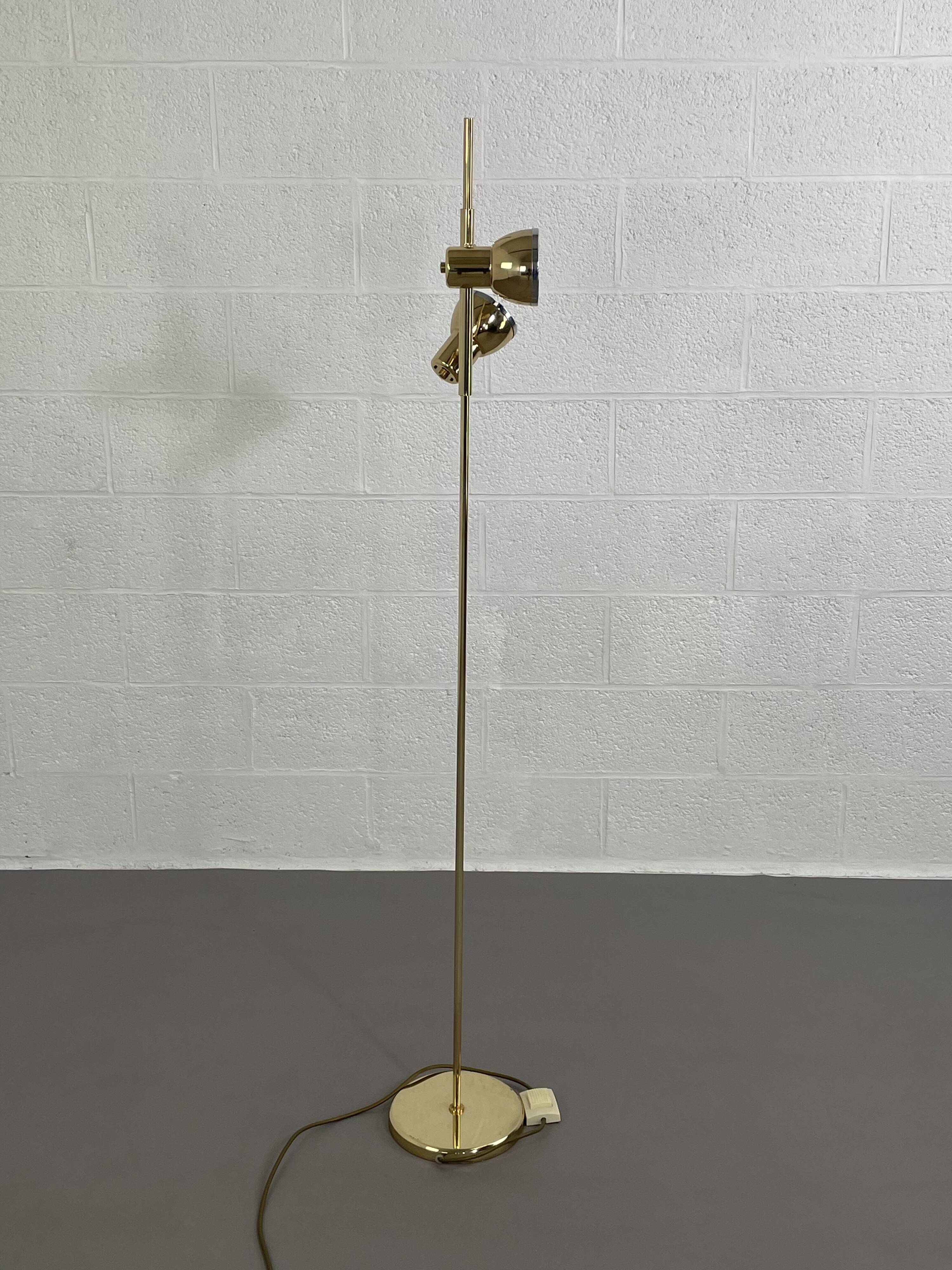 Vintage brass floor lamp