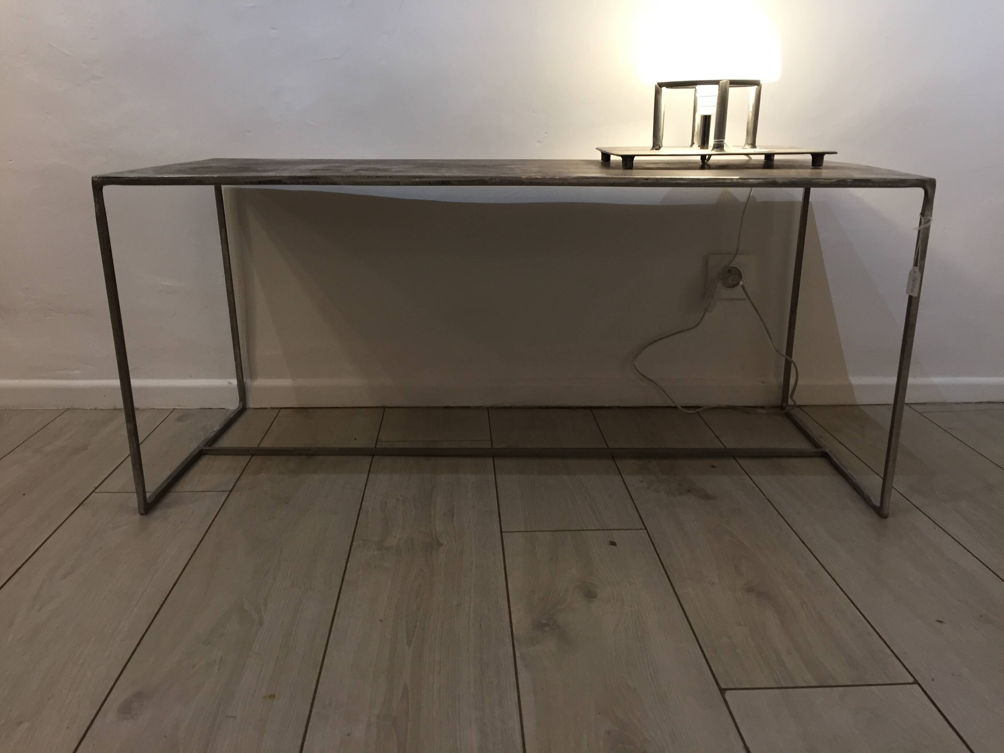 Metal designer coffee table
