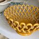 Openwork bowl Pichon Uzès in ochre earthenware