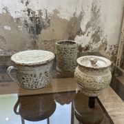 Stoneware herbal tea cup set La Hulotte Caylus