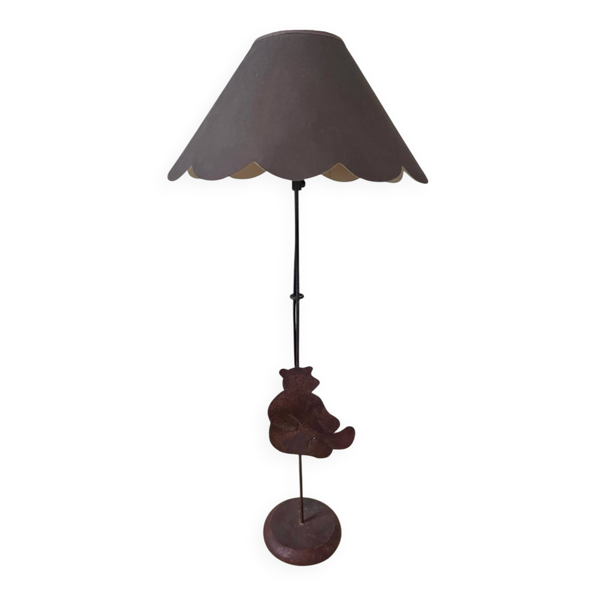 Wrought iron lamp Bear 1990