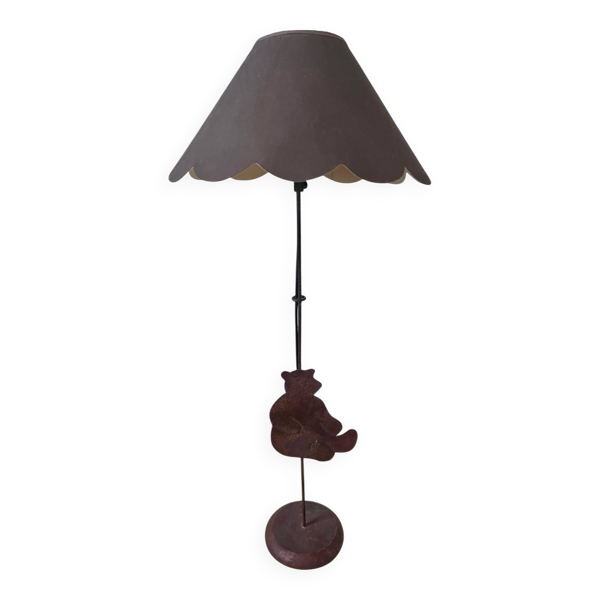 Lampe en fer forgé Ours 1990