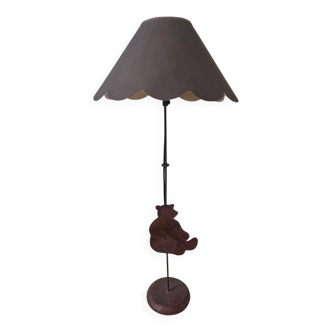 Lampe en fer forgé Ours 1990