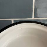 Plat creux en tôle émaillée vert