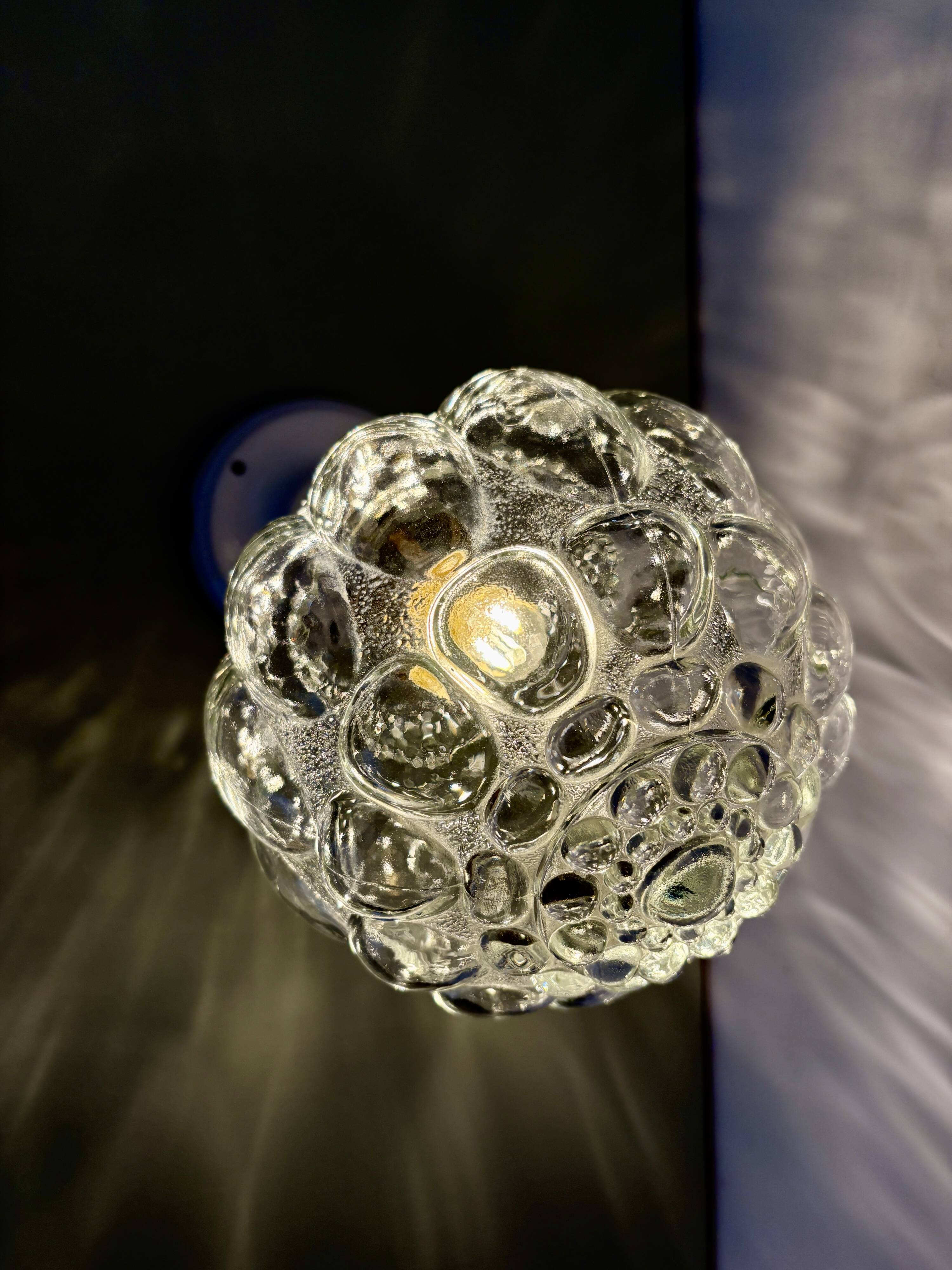 Vintage glass globe wall light