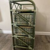 Meuble rotin vintage