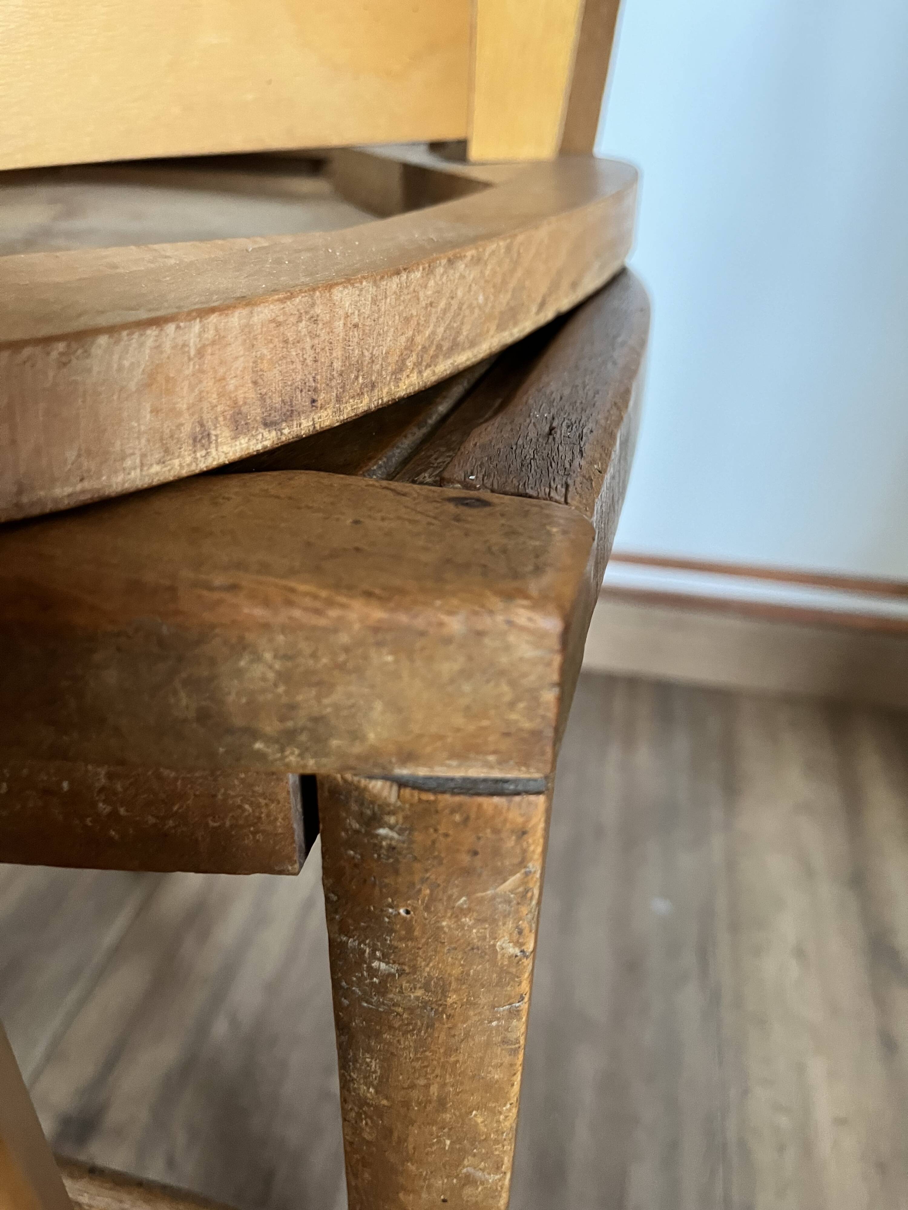 Set of 4 mismatched chairs