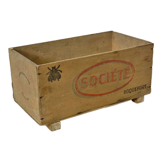 Wooden box "Roquefort Société"