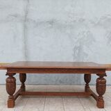 Renaissance style oak table