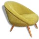 Chair egg EGG 50s style Jean Royère