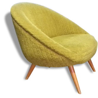 Fauteuil œuf  EGG années 50 style Jean Royere