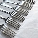 Christofle cutlery set - 11 fourchettes de table et 11 cuillères à soupe - Art déco - Métal argenté