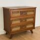 Vintage dresser rattan compass feet
