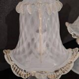 set de lampes en verre murano champignons