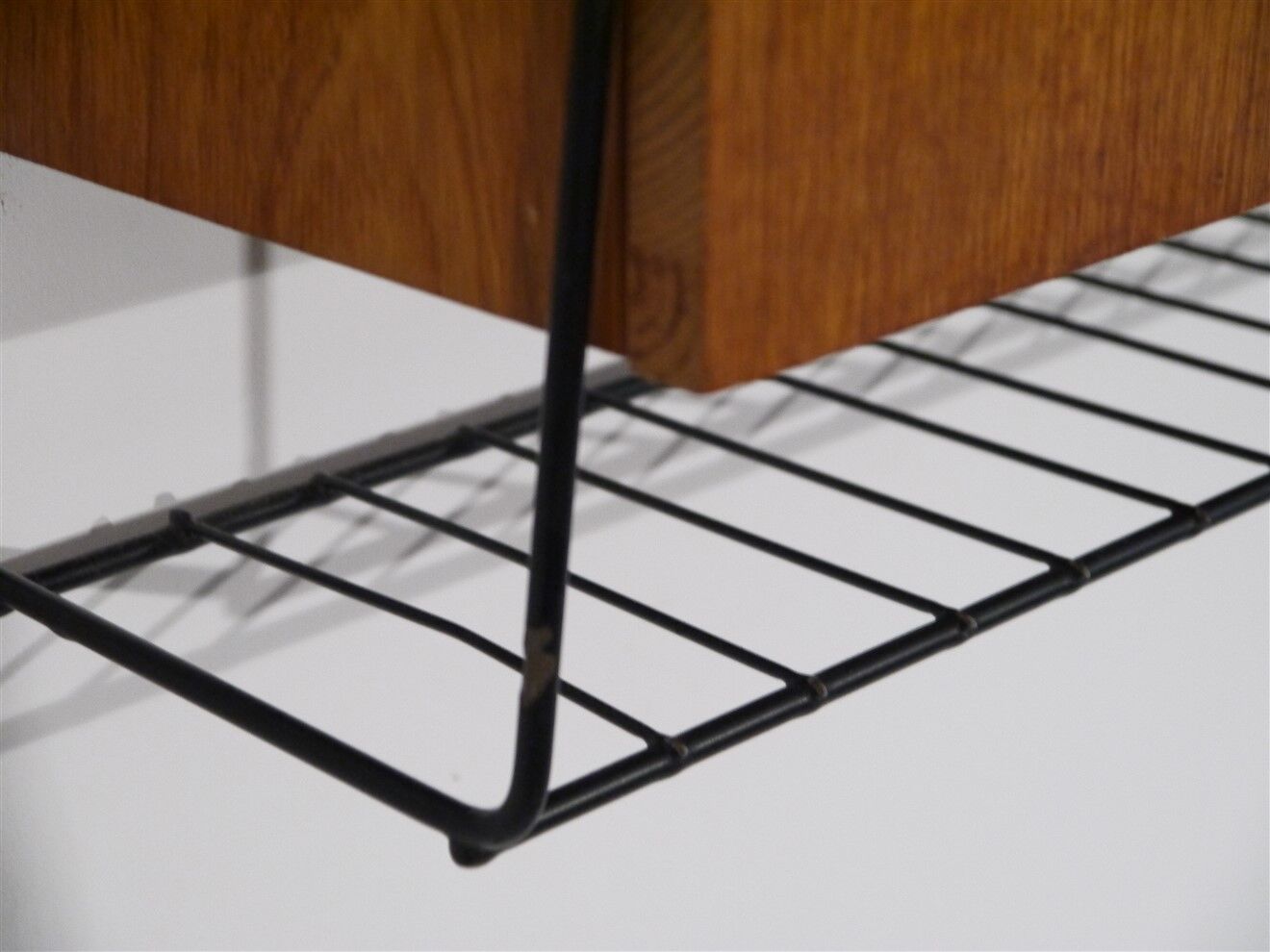 Scandinavian teak hanging bedside 1960