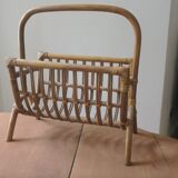 Mid century bamboo magazine rack, 1960s