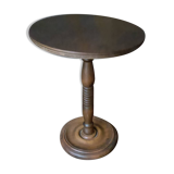 Gueridon, turned wooden side table