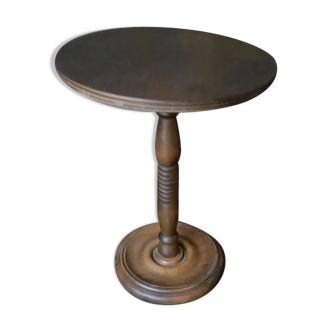 Gueridon, turned wooden side table