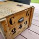 Former Chocolat Menier advertising wooden box