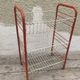 Shelf 3 bins in white metal removable vintage 70s