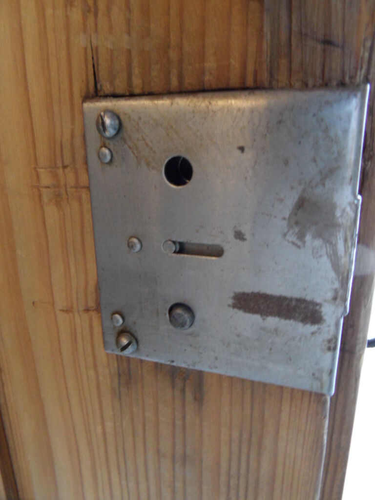 Antique pine one door cabinet