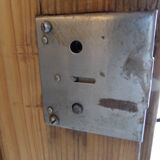 Antique pine one door cabinet