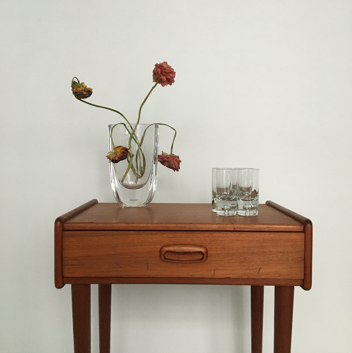 Vintage Danish bedside table