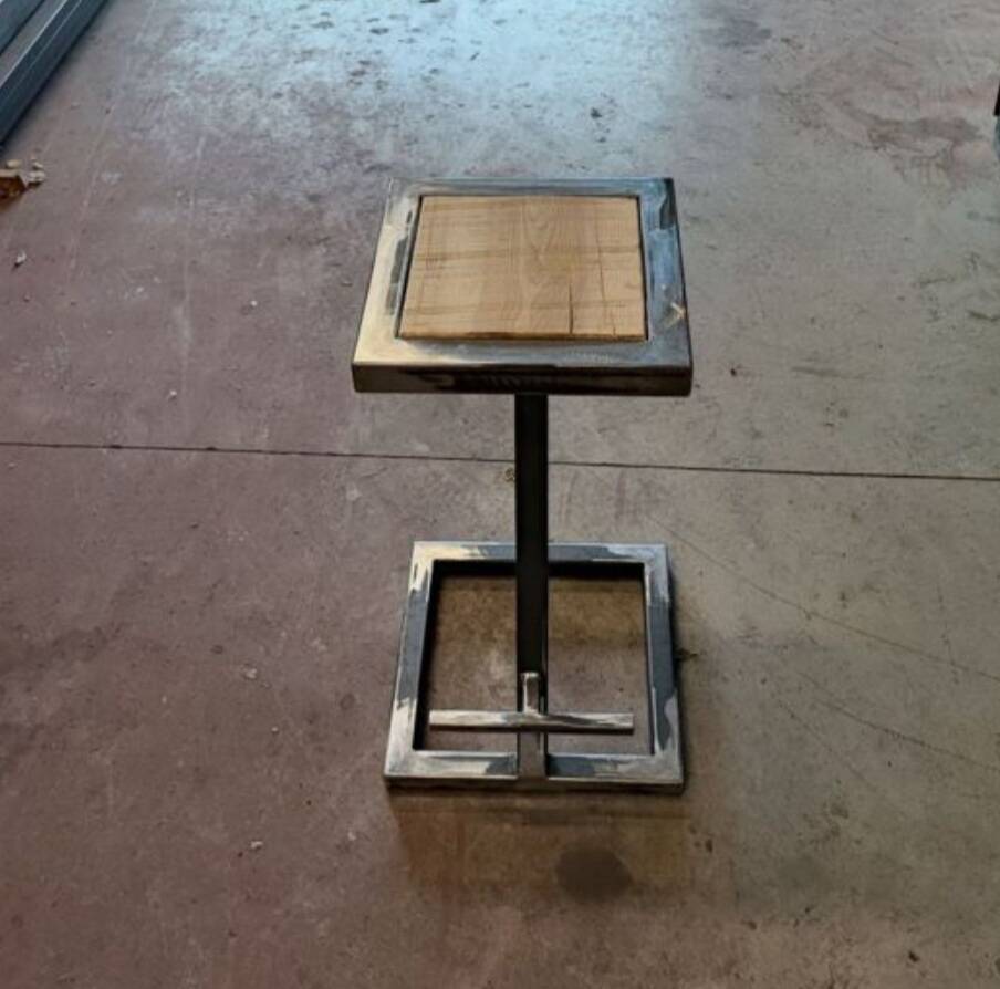 Industrial bar stool