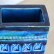 Square vase Rimini Blue, Aldo London Diamond for Bitossi, ceramics Italy