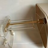 Plexiglass and brass lamp