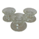 Lot de 3 bougeoirs en verre