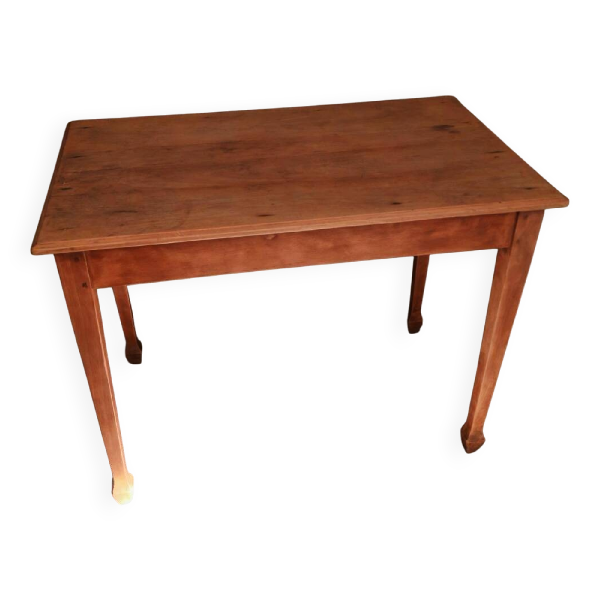 Golden blond wood desk