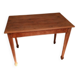 Golden blond wood desk