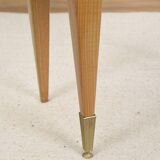 Vintage bedside table in blond oak