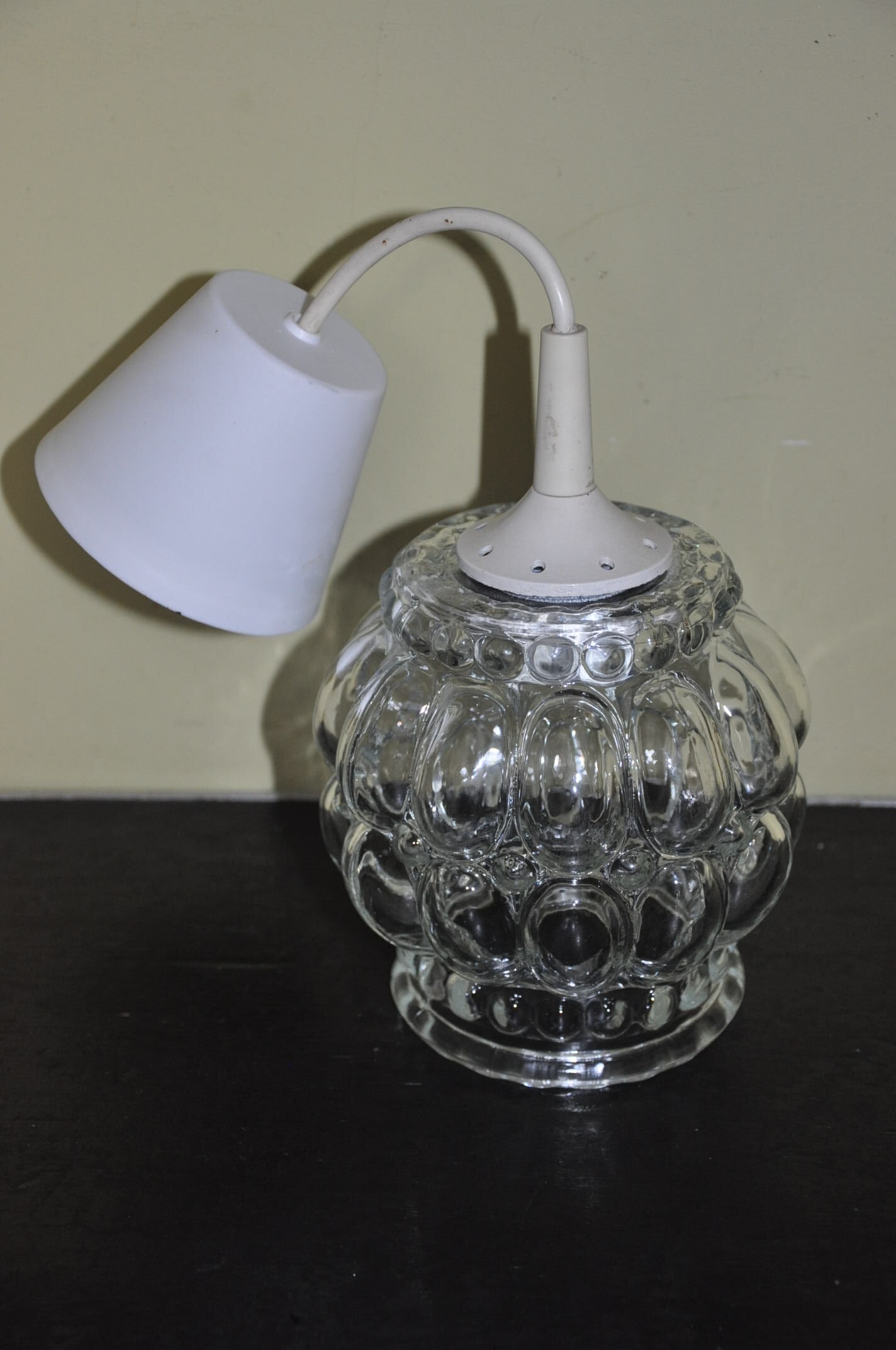 Vintage glass pendant lamp