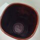 Vase Vallauris 1960s – pleated shape – drip glazes
