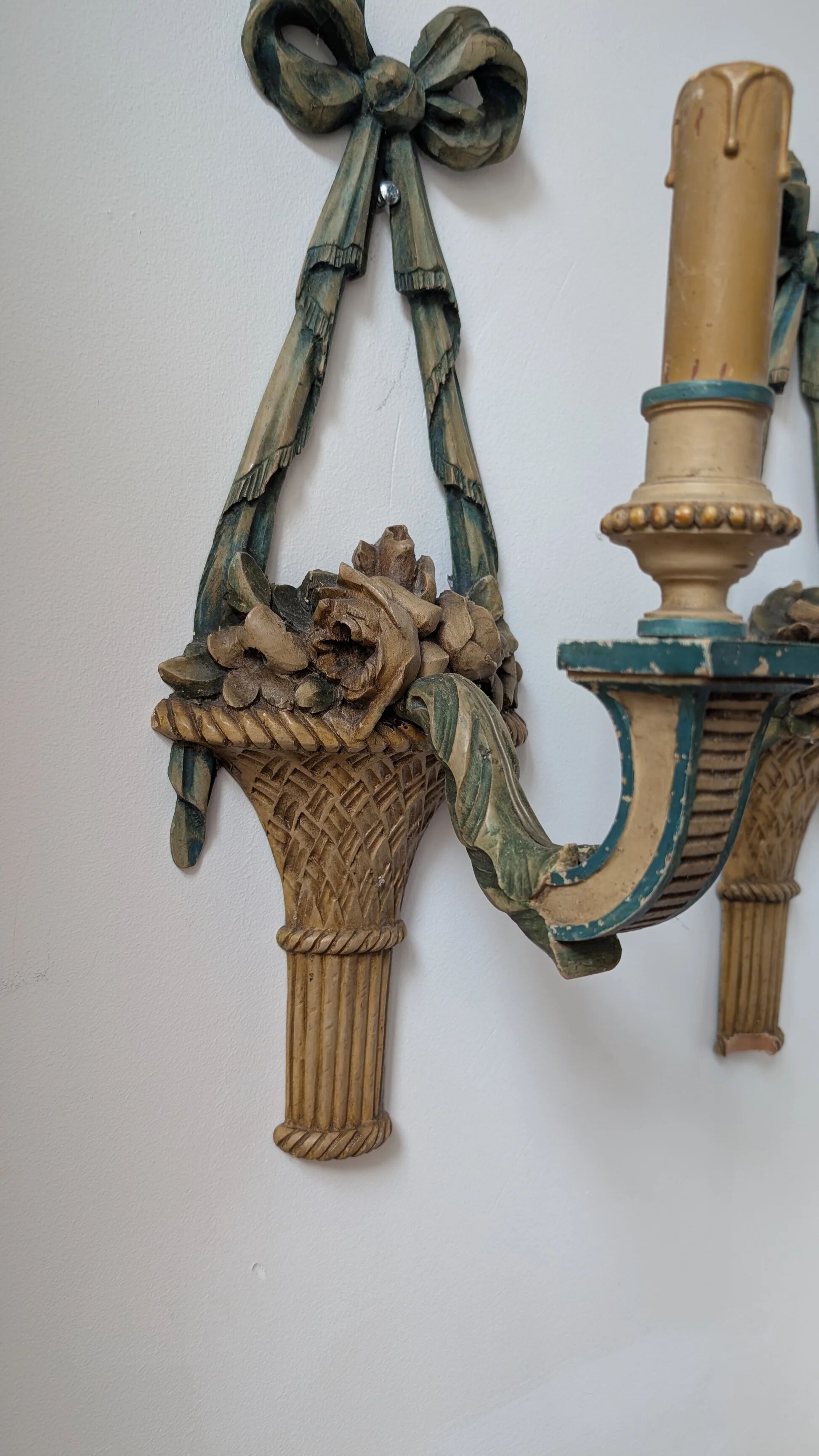Pair of decorative wall sconces