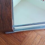 Modern tray - glass and rosewood - vintage