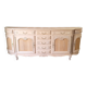 Low buffet in renovated solid cherry wood – Reinterpreted Louis XV style – 250 cm