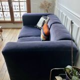Beautiful Hay sofa in navy blue velvet — good condition