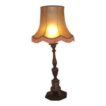 Antique 18th Century Church Altar Candlestick Converted to Table Lamp