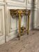 Console Louis XVI in gilded wood, Rance marble, 18th century