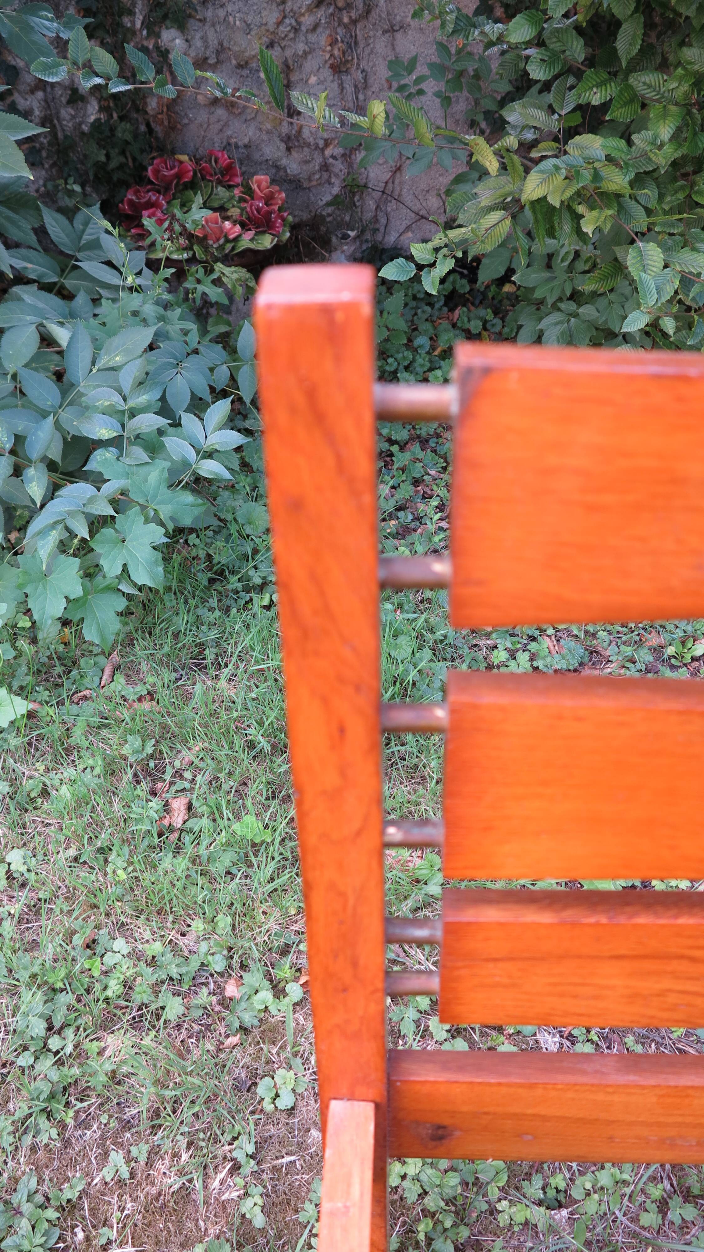 lit une personne en chêne blond années 50-60