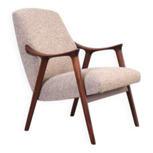 fauteuil en teck et bouclette - 1960