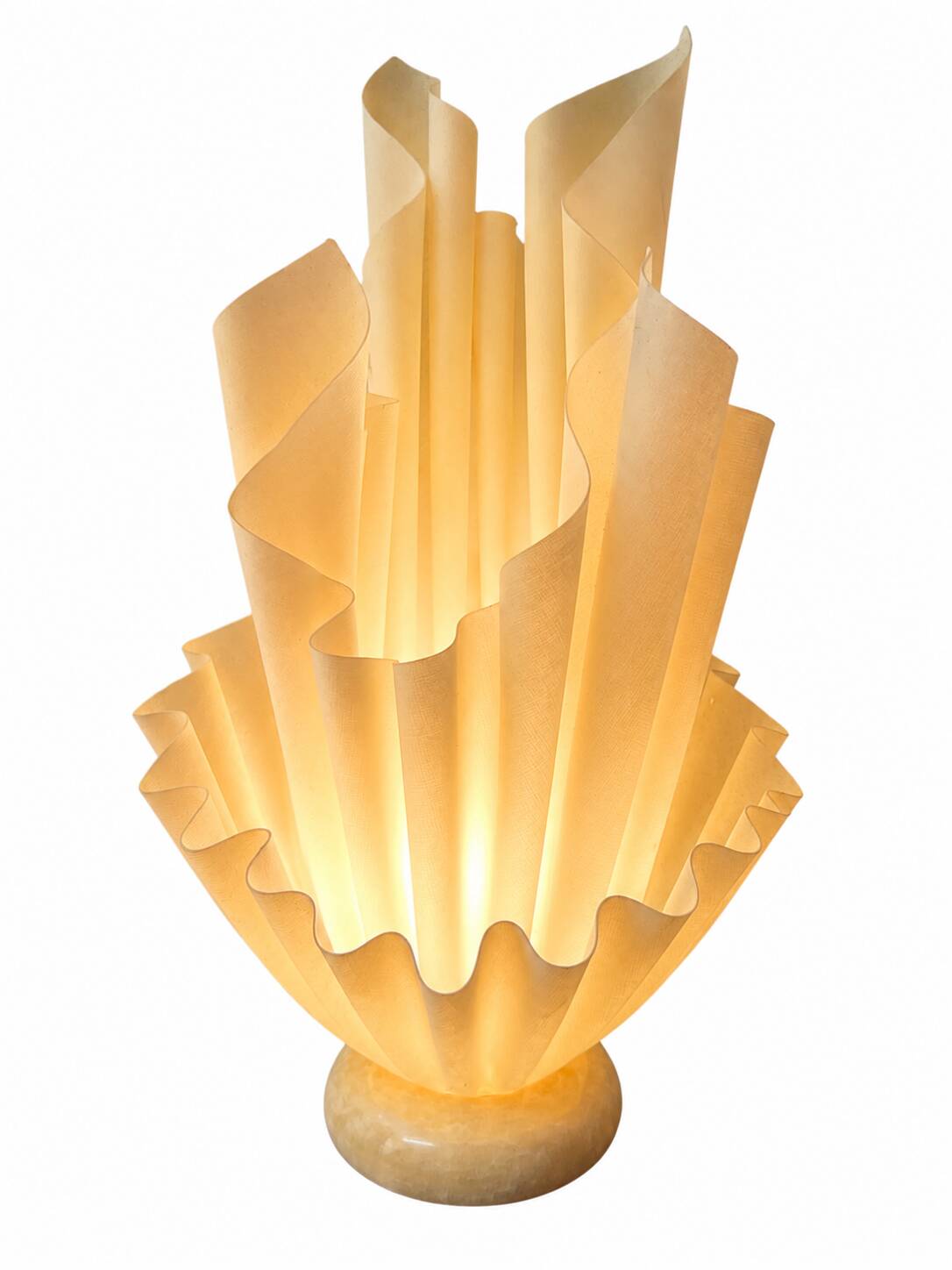 Corolle lamp by Georgia Jacob, luminous sculpture, French design from the 1970s.